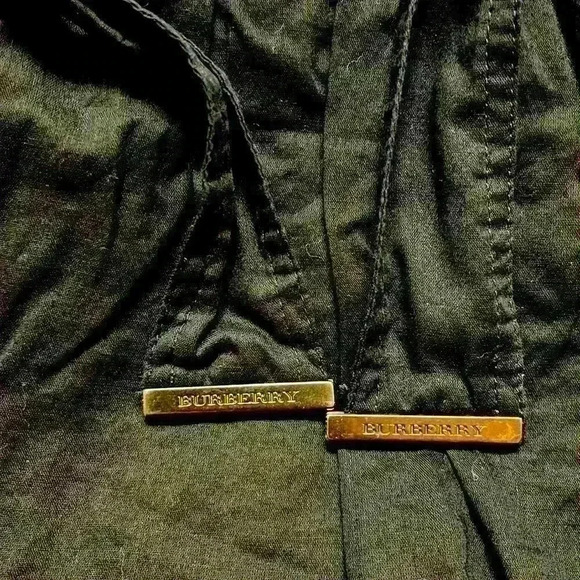 Burberry Black cotton Gathered Tiered Knee-Length Wrap Skirt sz 42 - Picture 8 of 8